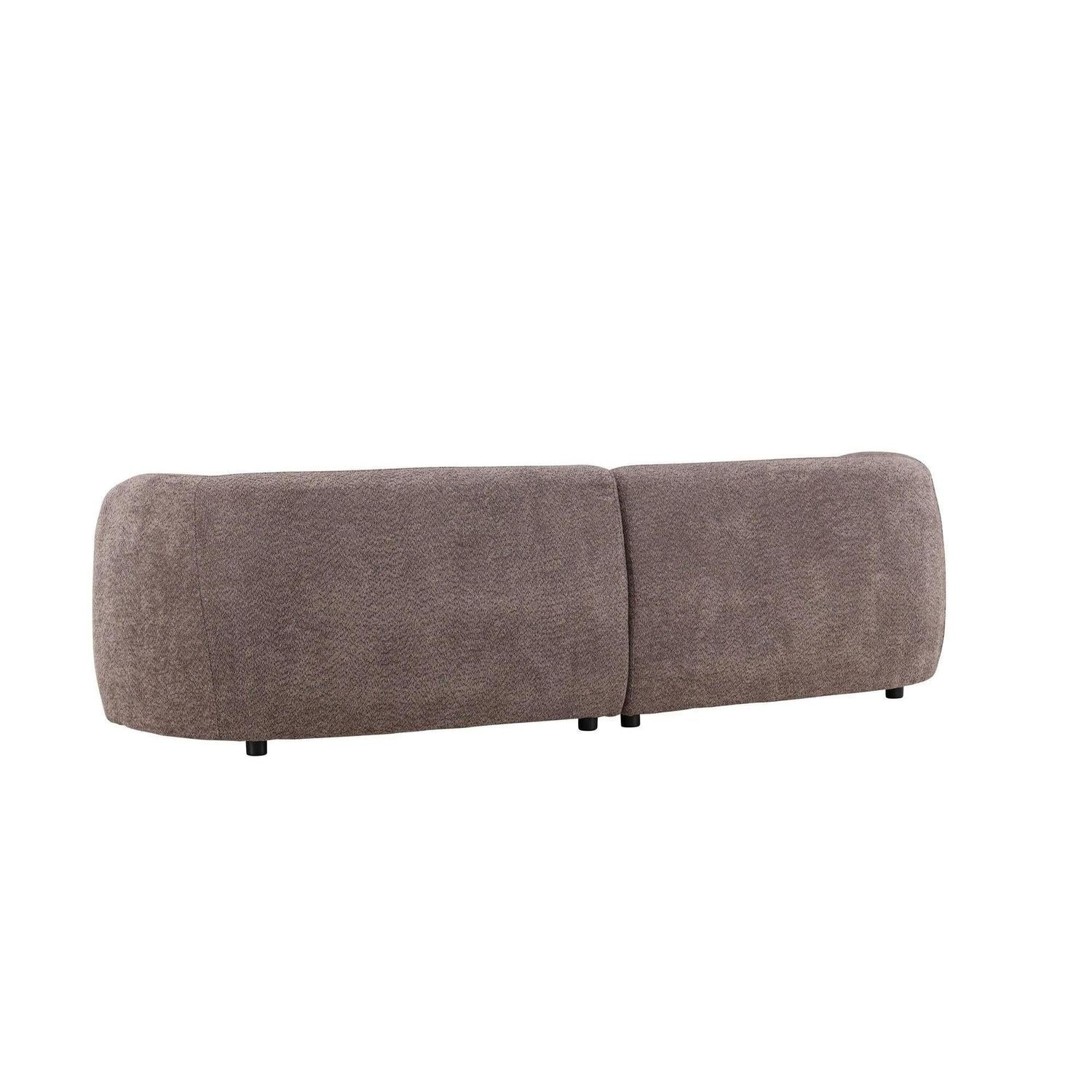 3-Sitzer Sofa Cielo aus Teddy Bouclé - Braun-3-Sitzer Sofas-Venture Home-le canapé