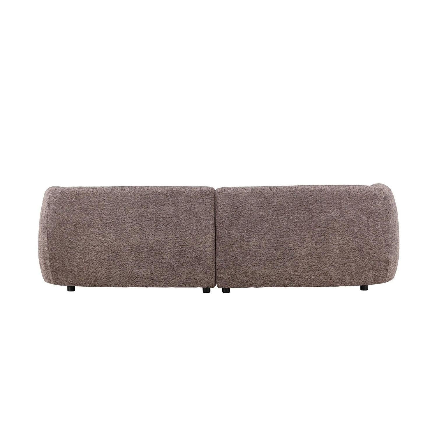 3-Sitzer Sofa Cielo aus Teddy Bouclé - Braun-3-Sitzer Sofas-Venture Home-le canapé