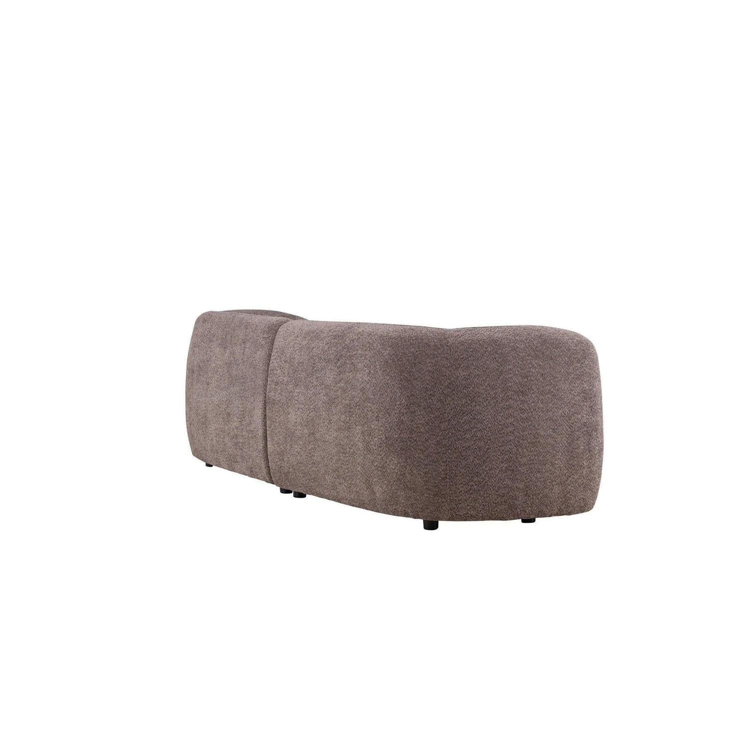 3-Sitzer Sofa Cielo aus Teddy Bouclé - Braun-3-Sitzer Sofas-Venture Home-le canapé