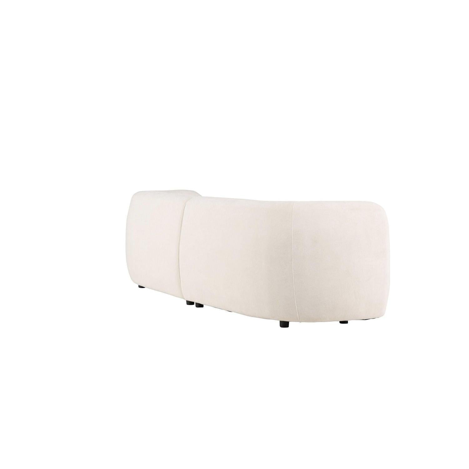 3-Sitzer Sofa Cielo - Weiß-3-Sitzer Sofas-Venture Home-le canapé