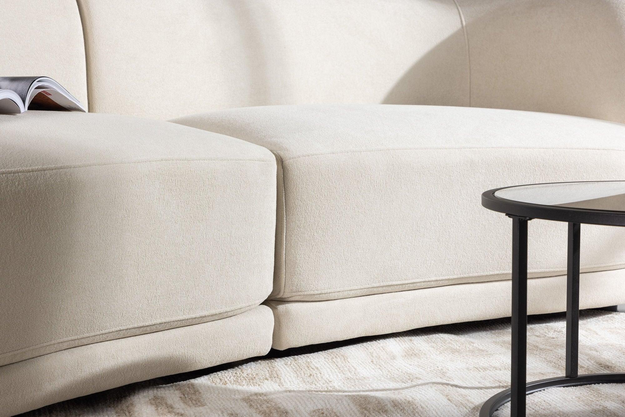 3-Sitzer Sofa Cielo - Weiß-3-Sitzer Sofas-Venture Home-le canapé