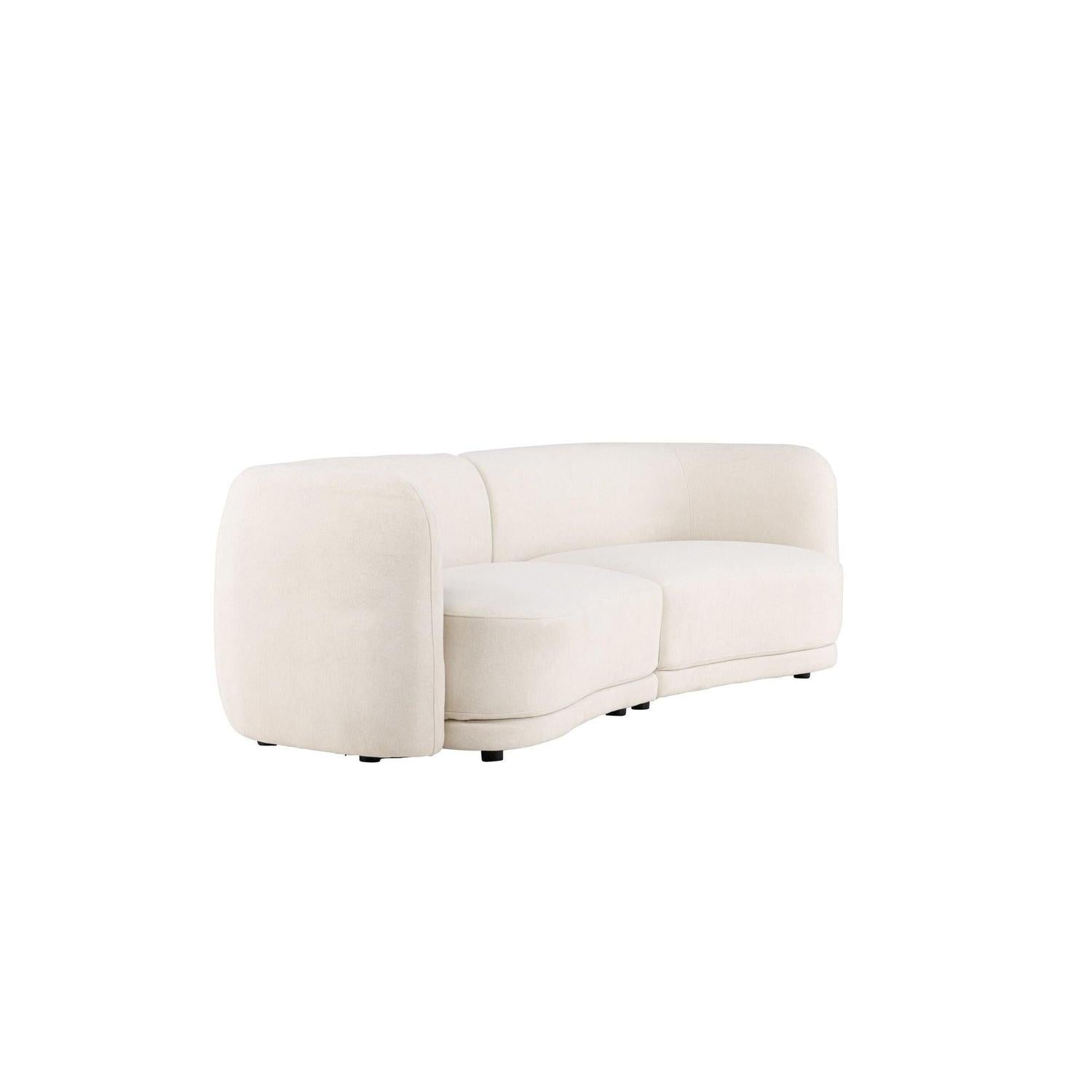 3-Sitzer Sofa Cielo - Weiß-3-Sitzer Sofas-Venture Home-le canapé