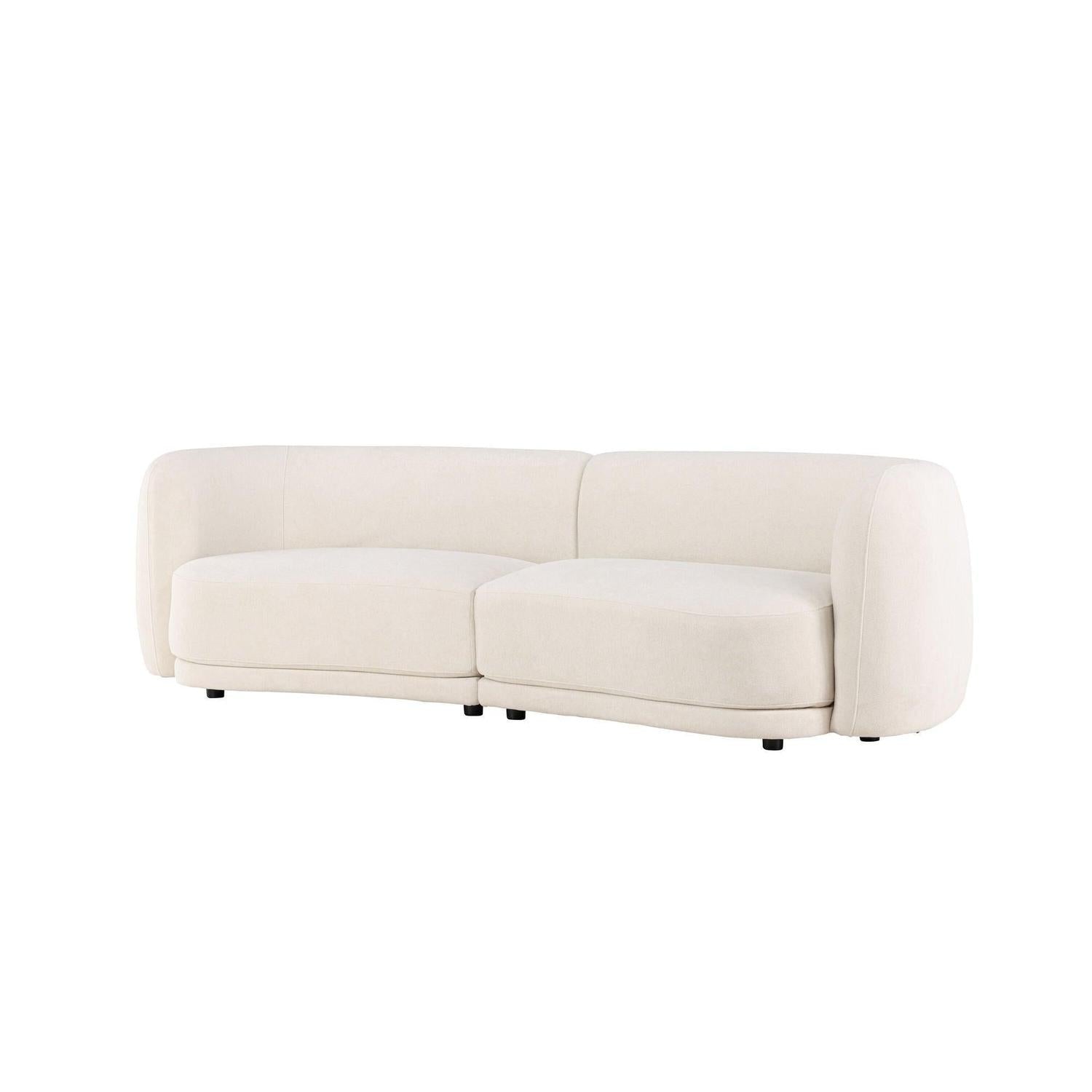 3-Sitzer Sofa Cielo - Weiß-3-Sitzer Sofas-Venture Home-le canapé