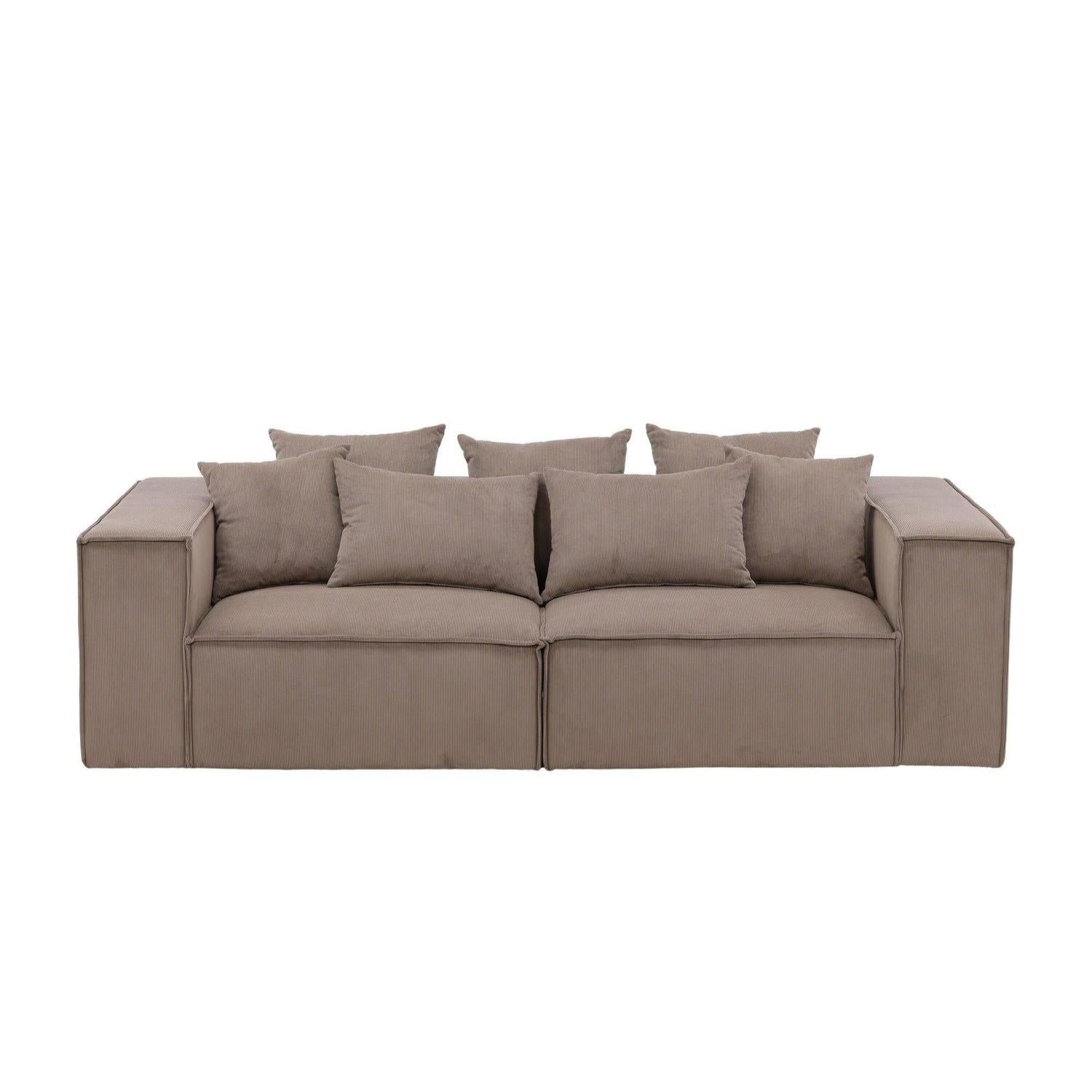 3-Sitzer Sofa Gillholmen aus Kord - Braun-3-Sitzer Sofa-Vind-le canapé