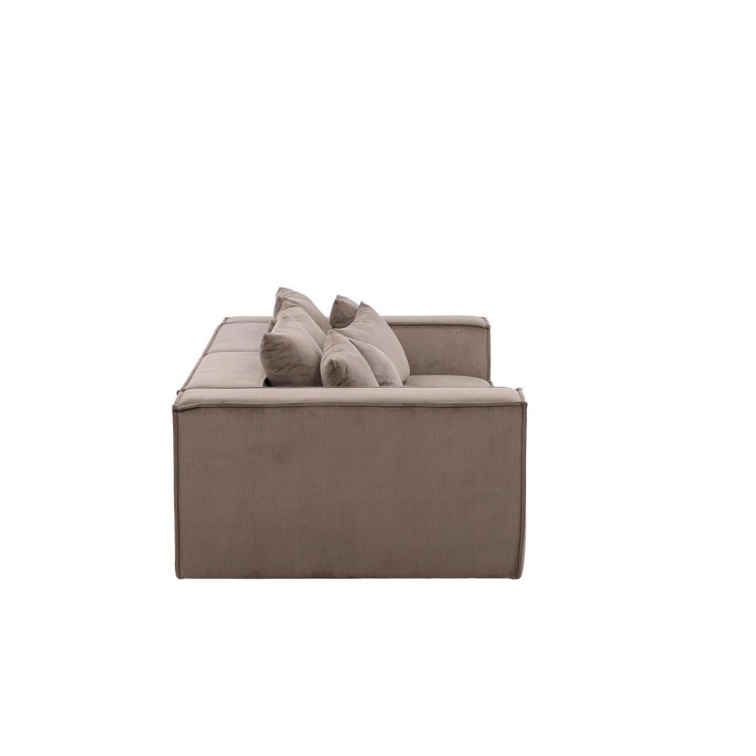 3-Sitzer Sofa Gillholmen aus Kord - Braun-3-Sitzer Sofas-Vind-le canapé