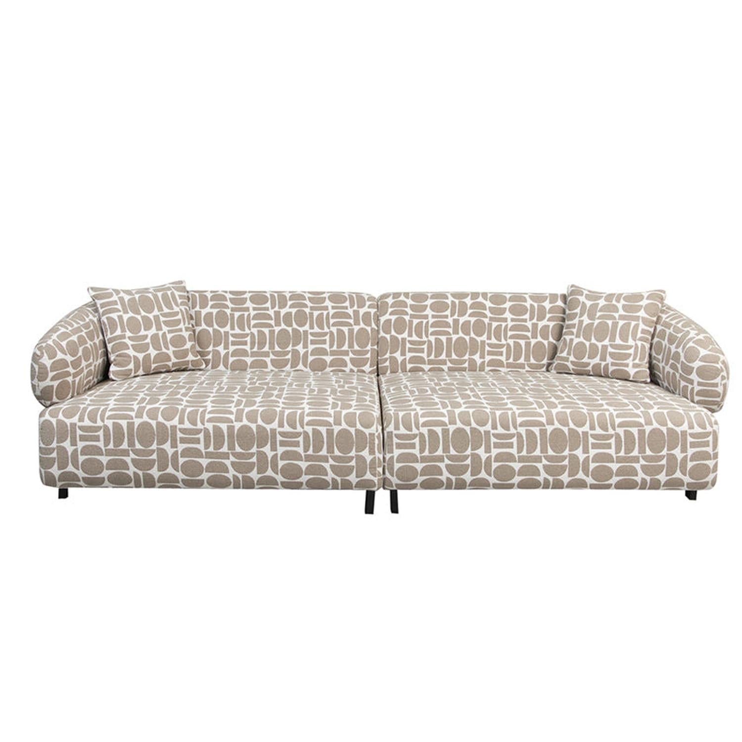 3-Sitzer Sofa Kathmandu - Grau & Beige-3-Sitzer Sofas-Pole To Pole-le canapé