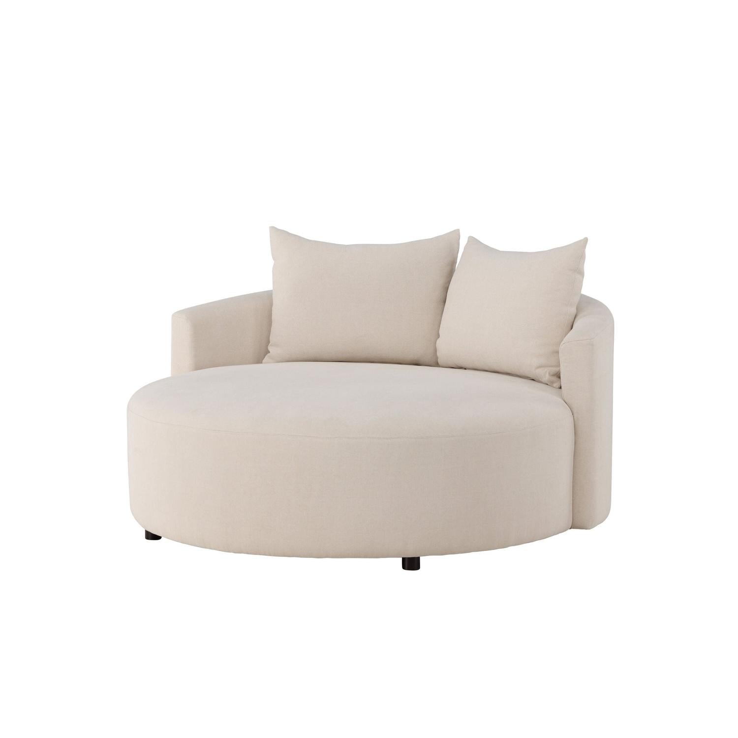 3-Sitzer Sofa Kelso 150cm aus Leinen - Beige-3-Sitzer Sofas-Venture Home-le canapé