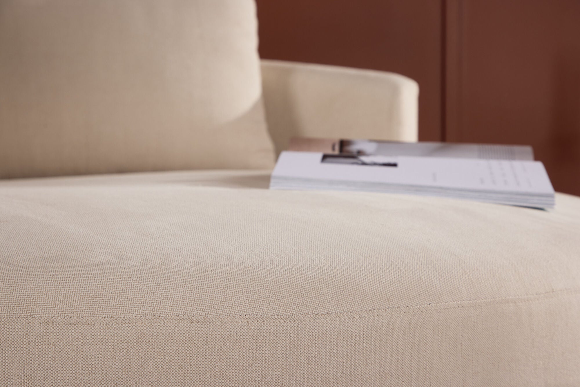 3-Sitzer Sofa Kelso 150cm aus Leinen - Beige-3-Sitzer Sofas-Venture Home-le canapé