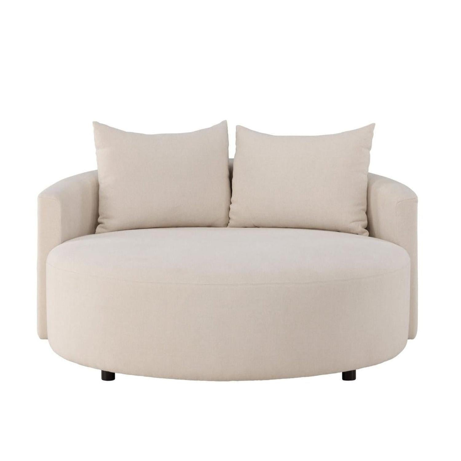 3-Sitzer Sofa Kelso 150cm aus Leinen - Beige-3-Sitzer Sofas-Venture Home-le canapé