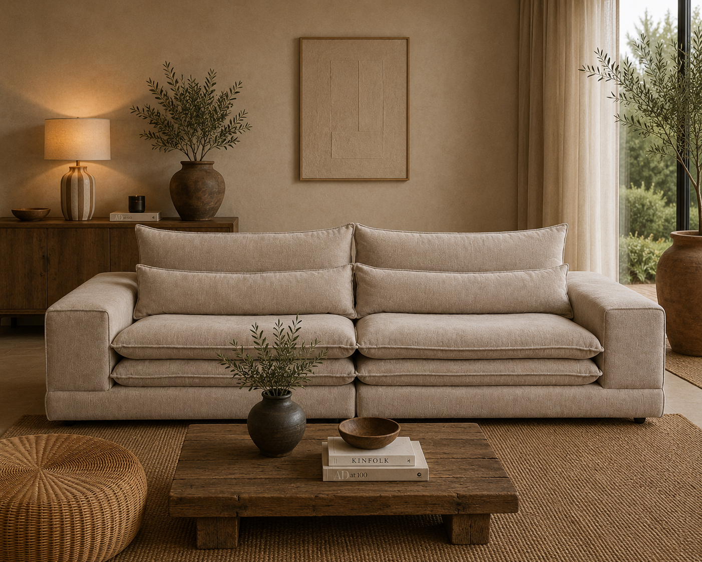 3-Sitzer Sofa London - Beige-3-Sitzer Sofas-Pole to Pole-le canapé