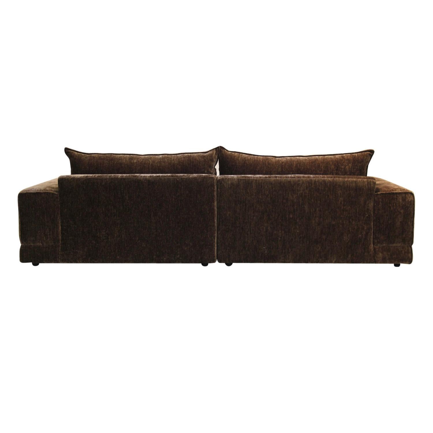 3-Sitzer Sofa London - Dunkelbraun-3-Sitzer Sofas-Pole to Pole-le canapé