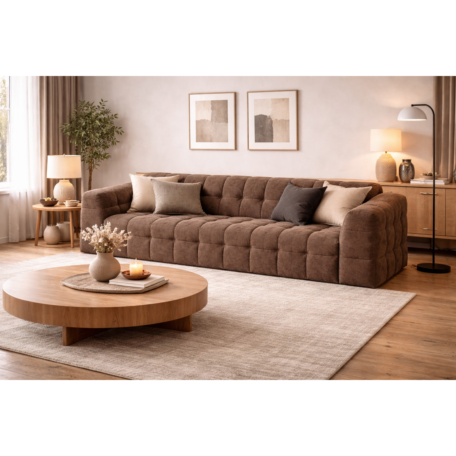 3-Sitzer Sofa Malou - Braun-3-Sitzer Sofas-Venture Home-le canapé