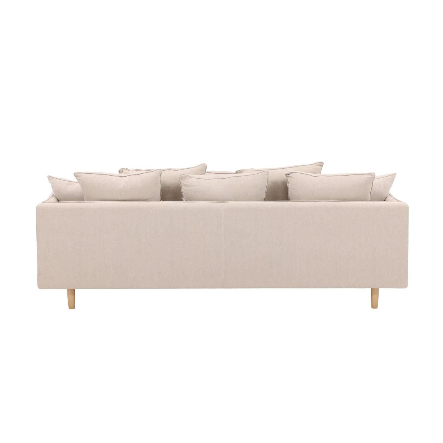 3-Sitzer Sofa Segelskären aus Leinen - Beige-3-Sitzer Sofas-Vind-le canapé