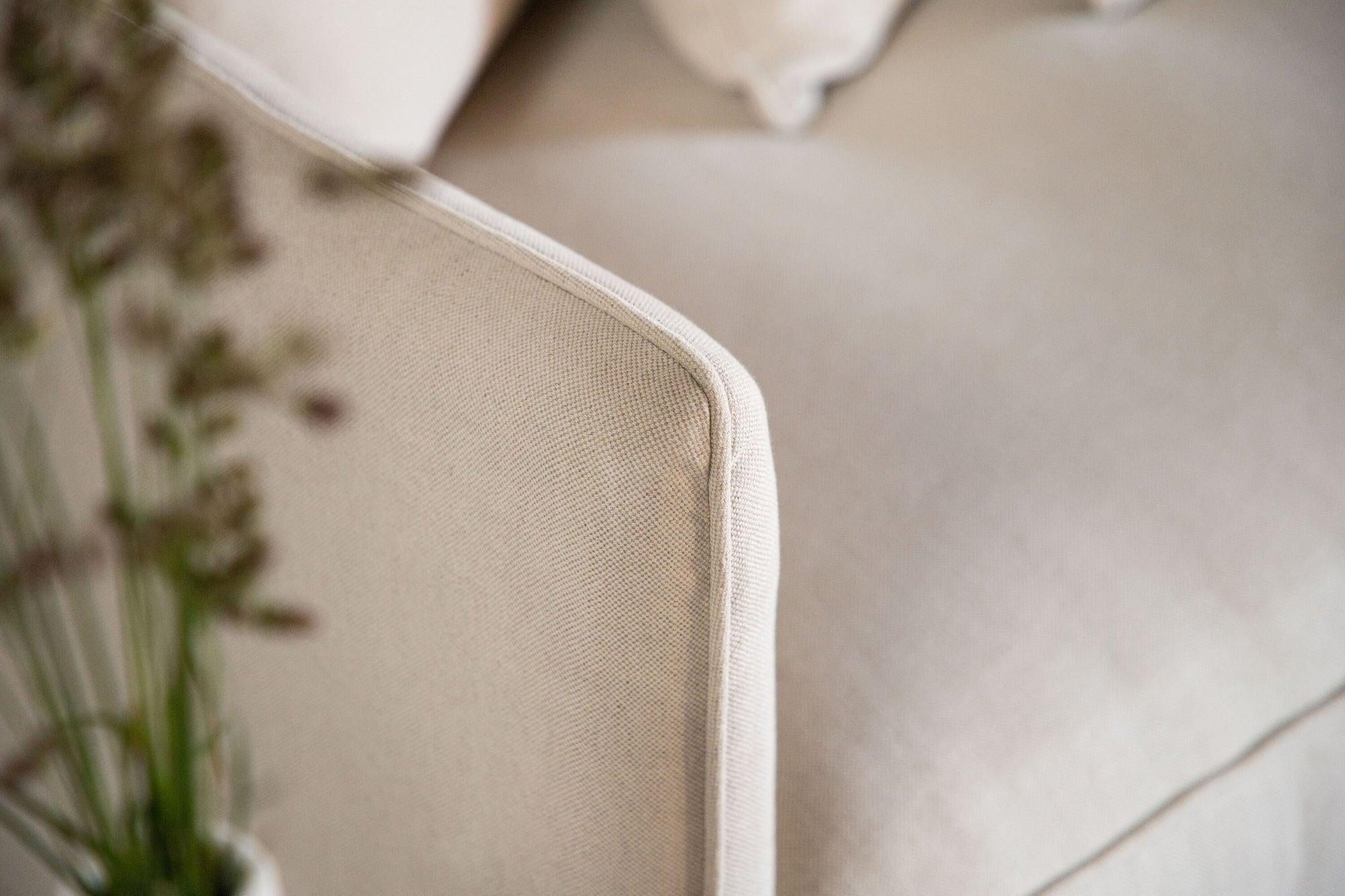3-Sitzer Sofa Segelskären aus Leinen - Beige-3-Sitzer Sofas-Vind-le canapé
