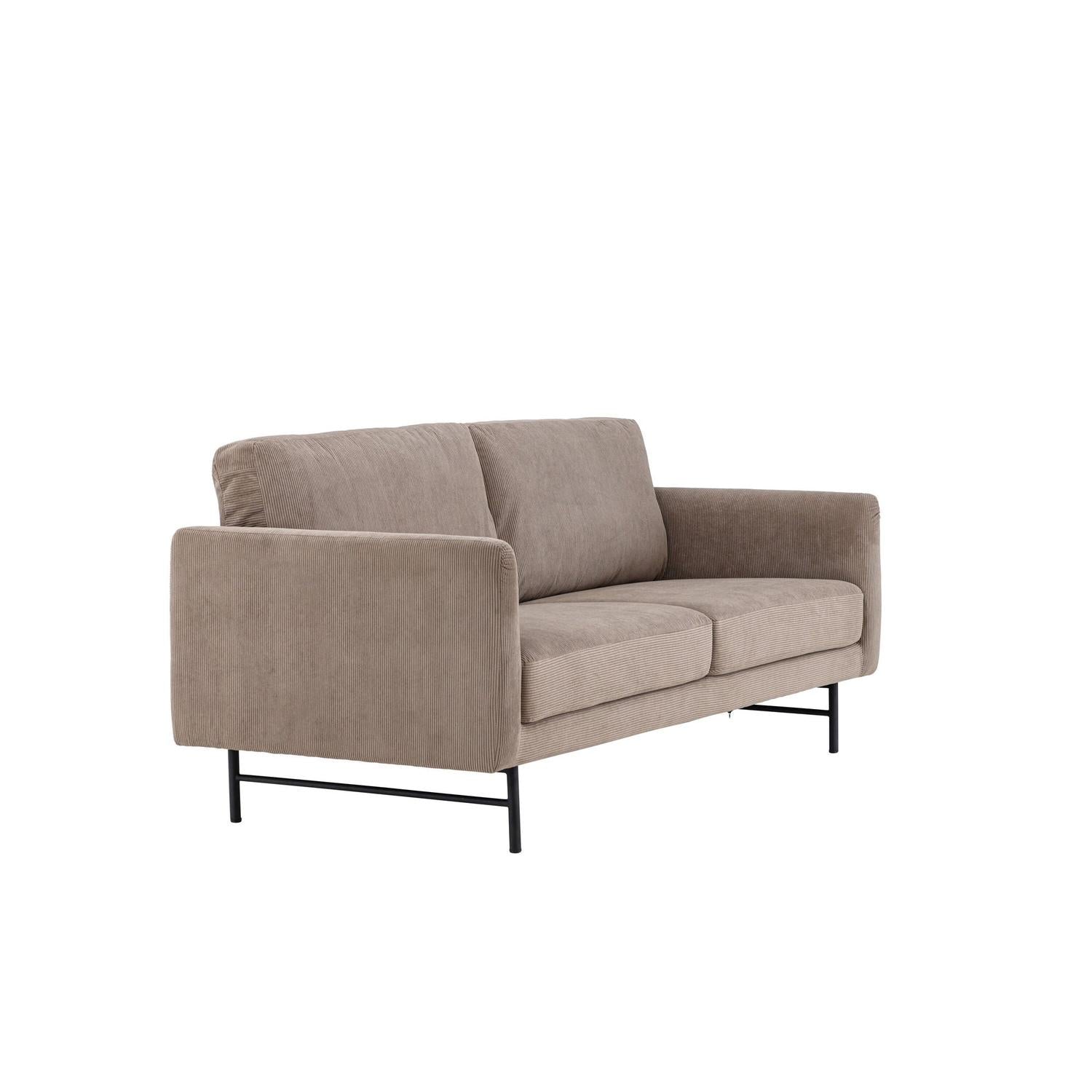 3-Sitzer Sofa Sky aus Cord - Braun-3-Sitzer Sofas-Venture Home-le canapé