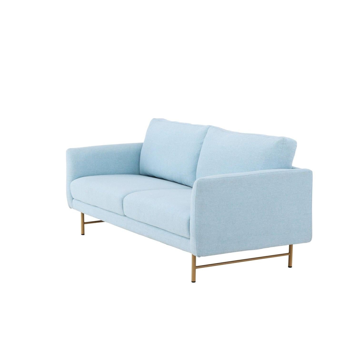 3-Sitzer Sofa Sky - Babyblau-3-Sitzer Sofas-Venture Home-le canapé