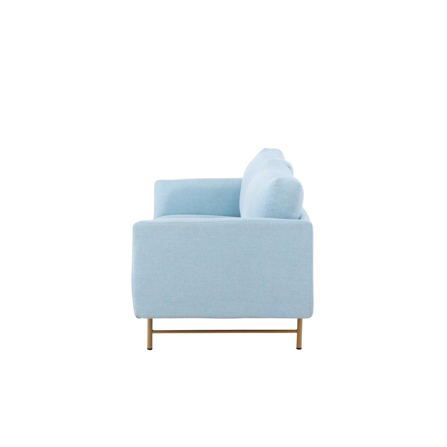 3-Sitzer Sofa Sky - Babyblau-3-Sitzer Sofas-Venture Home-le canapé