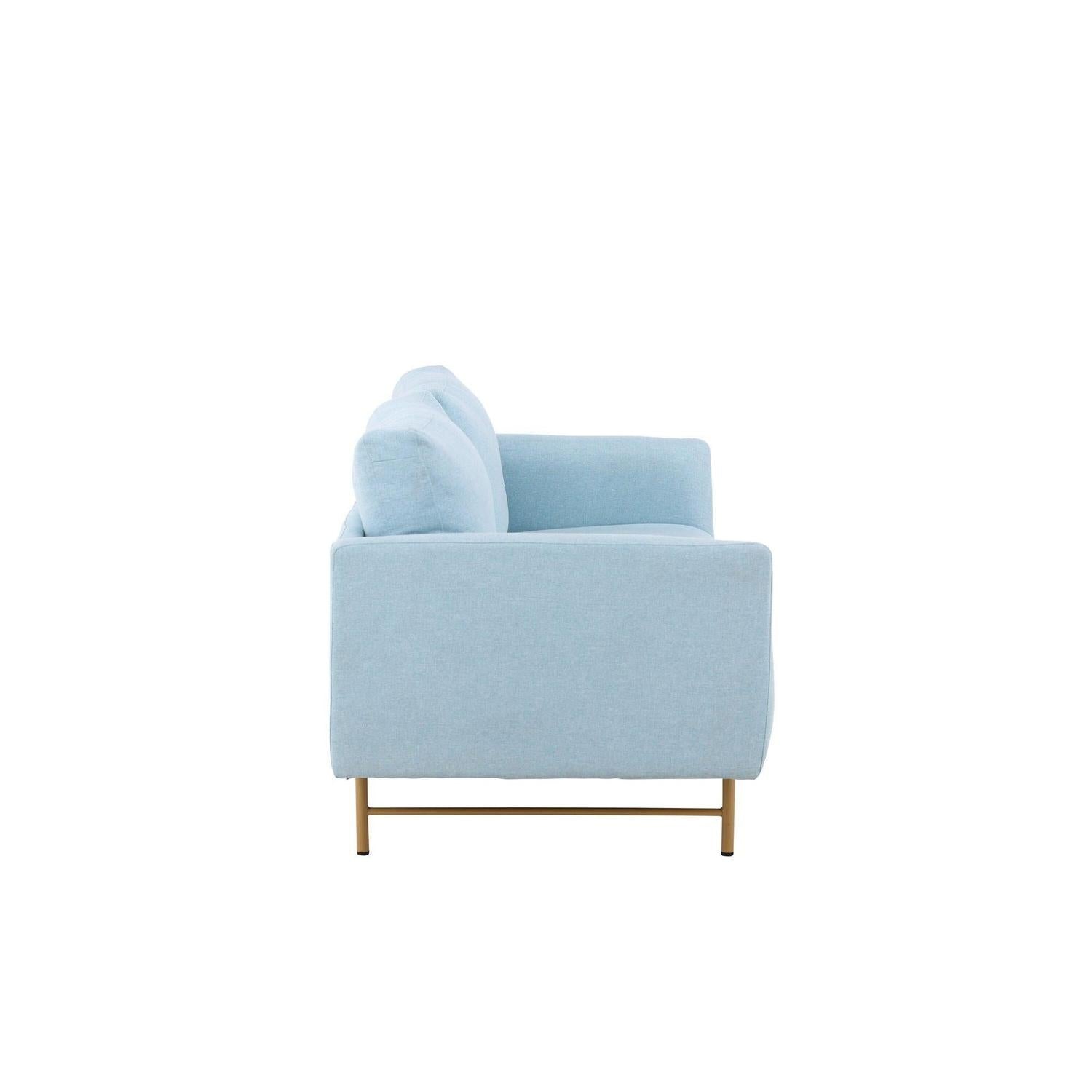 3-Sitzer Sofa Sky - Babyblau-3-Sitzer Sofas-Venture Home-le canapé