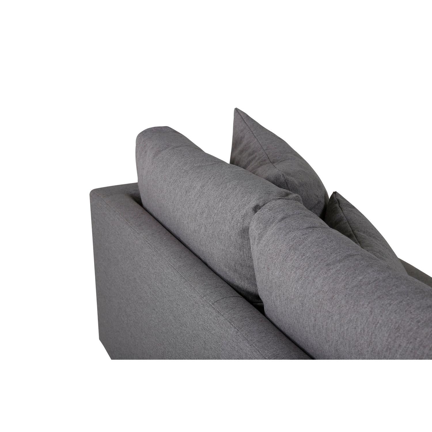 3-Sitzer Sofa Sofia aus Stoff - Grau-3-Sitzer Sofa-Venture Home-le canapé