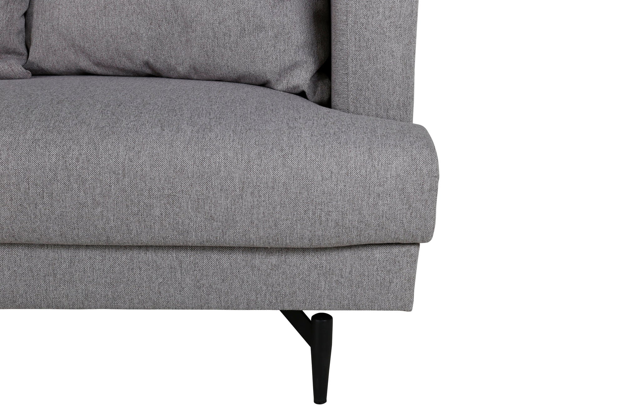 3-Sitzer Sofa Sofia aus Stoff - Grau-3-Sitzer Sofa-Venture Home-le canapé