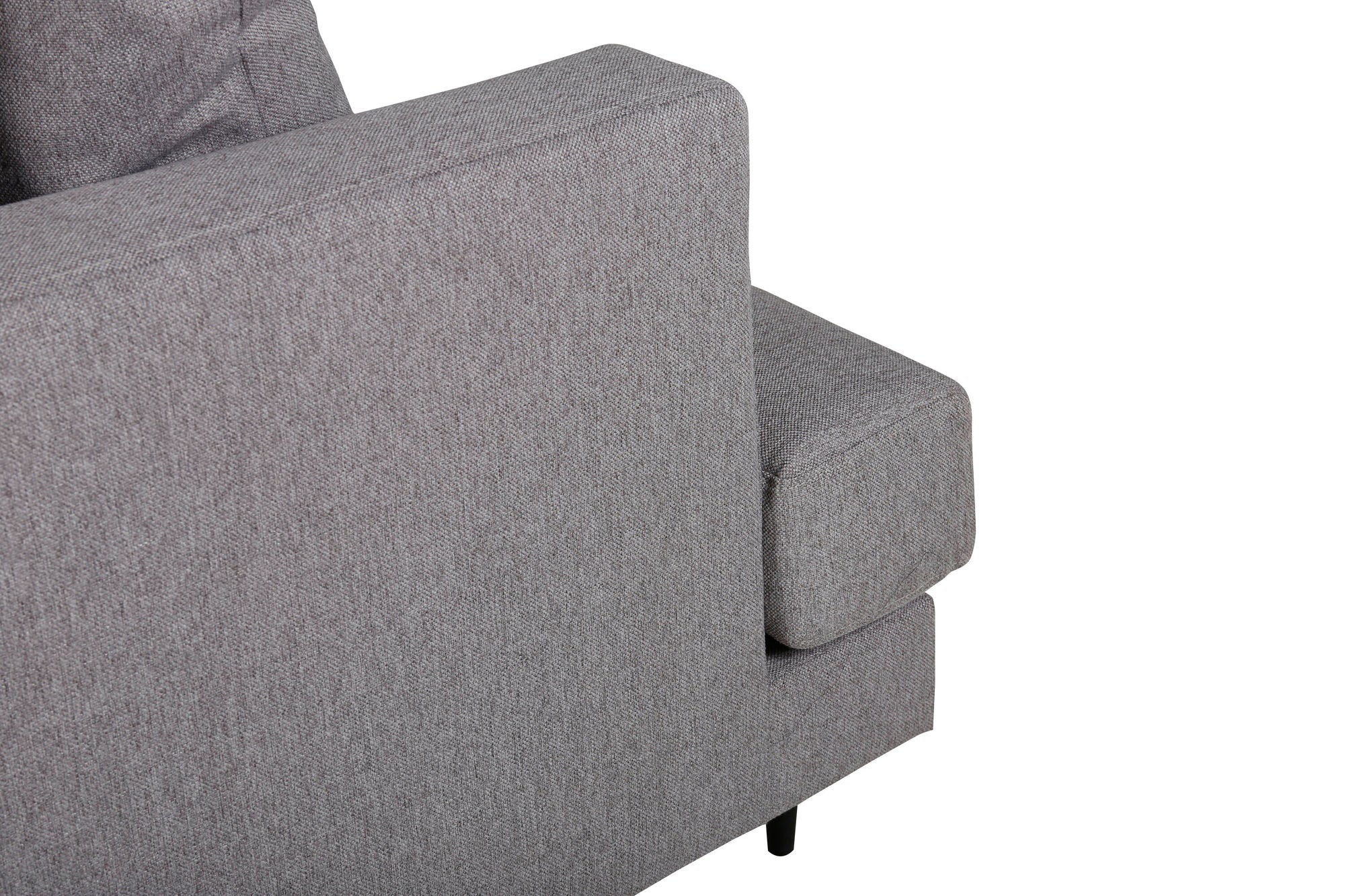 3-Sitzer Sofa Sofia aus Stoff - Grau-3-Sitzer Sofas-Venture Home-le canapé