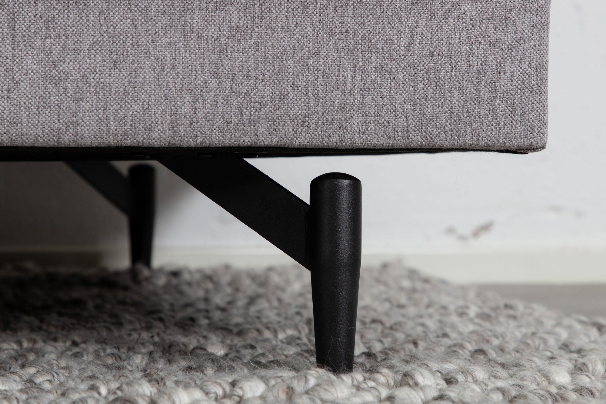 3-Sitzer Sofa Sofia aus Stoff - Grau-3-Sitzer Sofas-Venture Home-le canapé