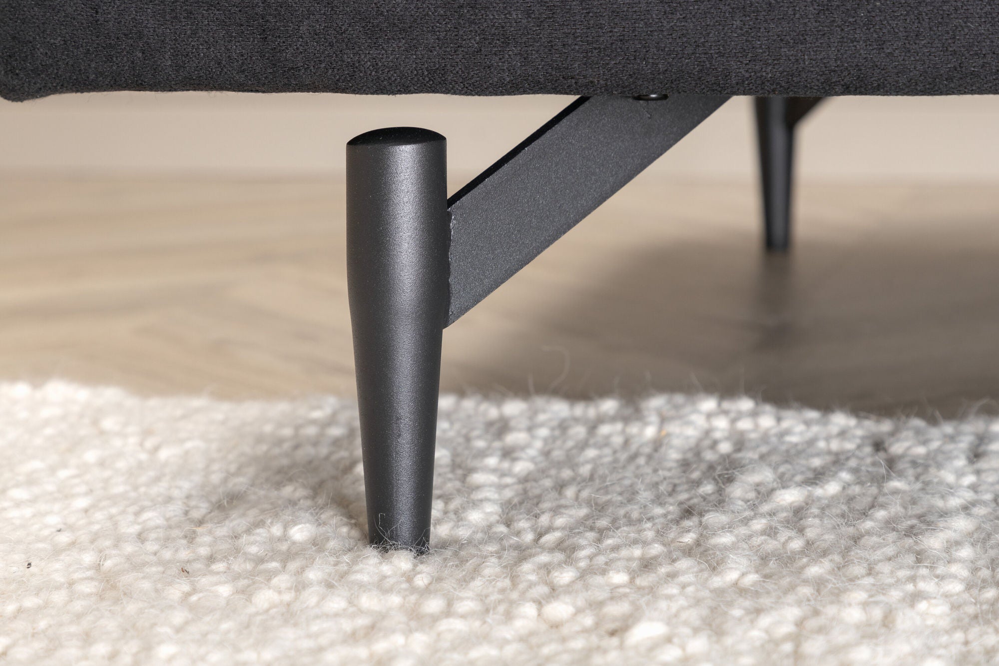 3-Sitzer Sofa Sofia aus Stoff - Schwarz-3-Sitzer Sofas-Venture Home-le canapé