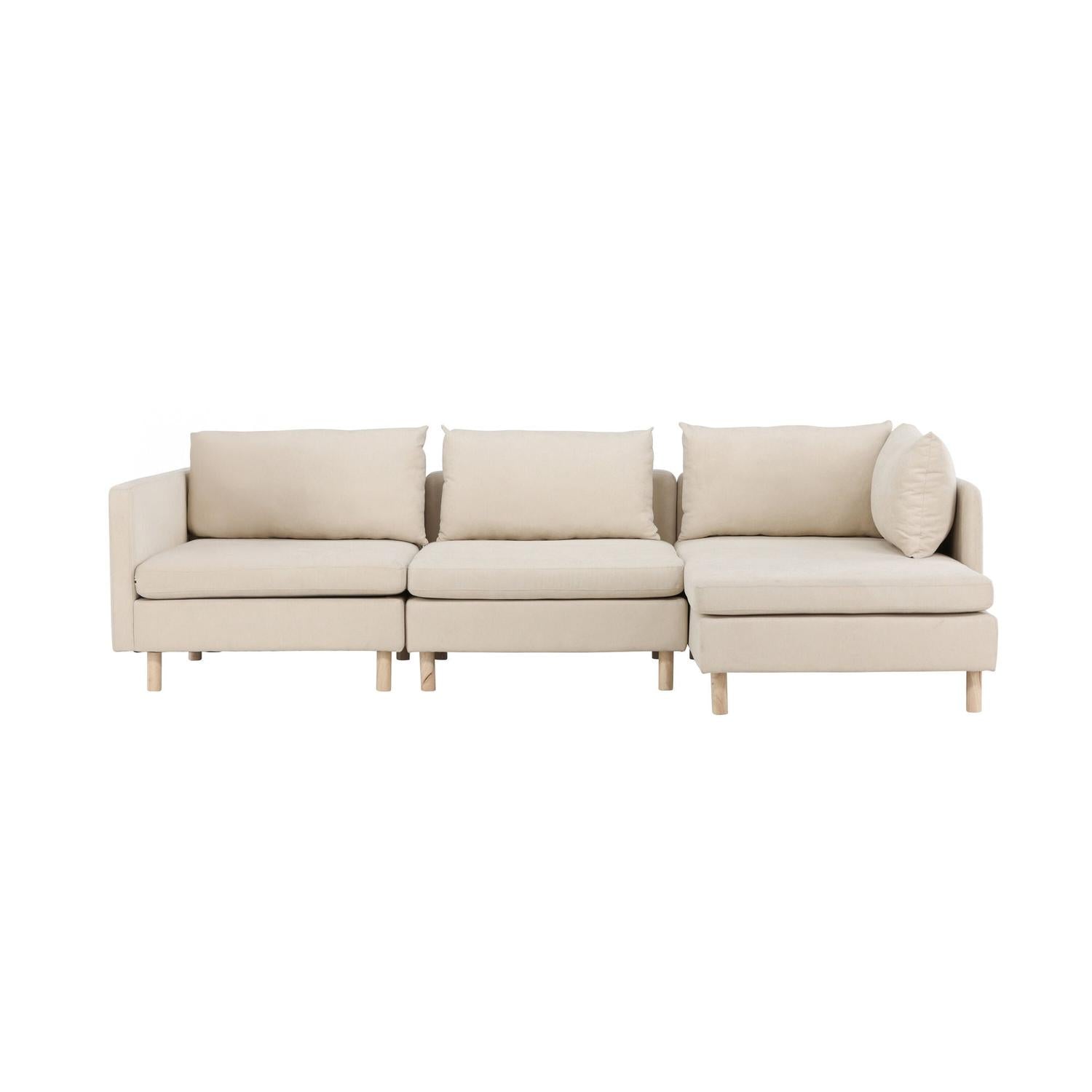 3-Sitzer Sofa Zero - Beige-3-Sitzer Sofas-Venture Home-le canapé