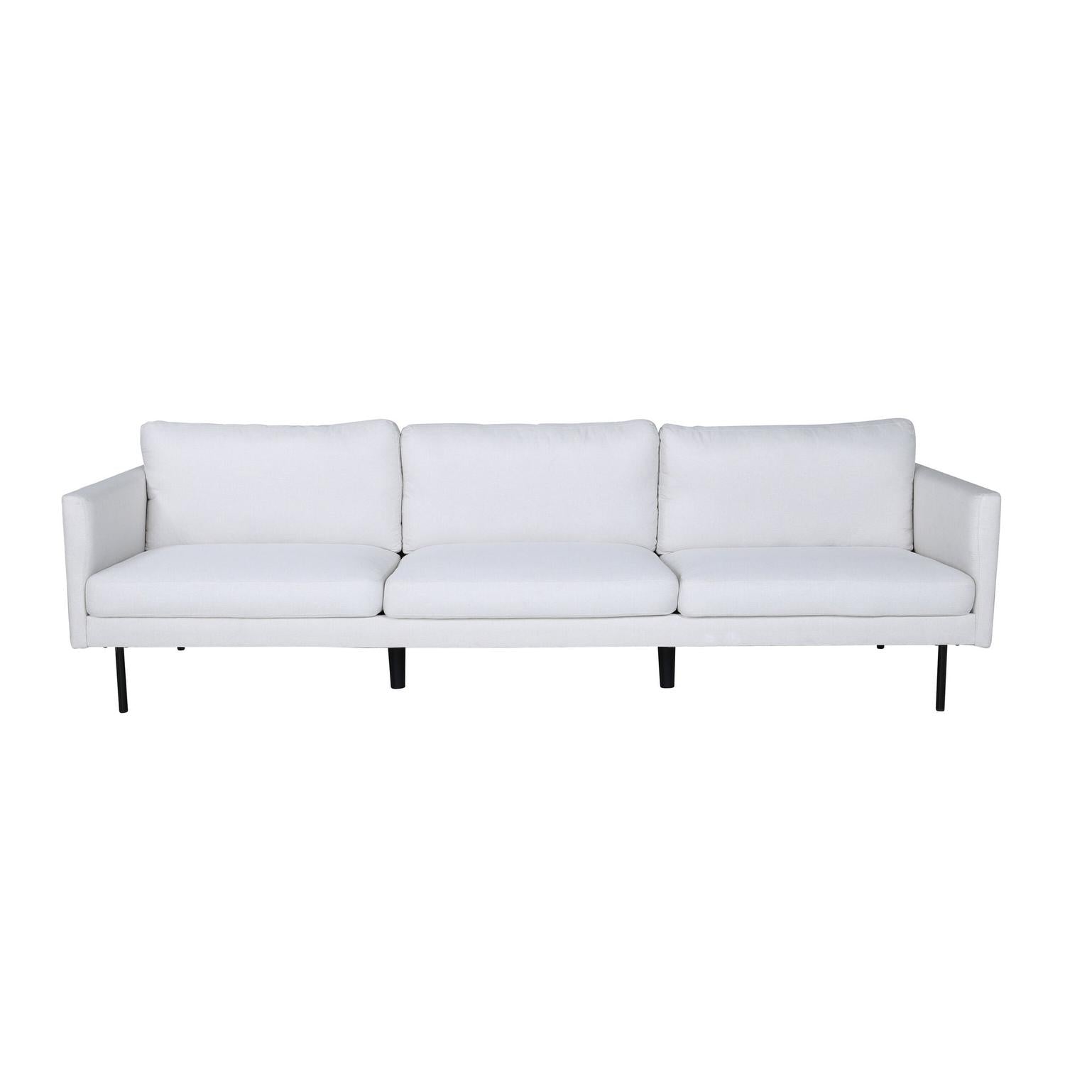 3-Sitzer Sofa Zoom aus Stoff - Beige-3-Sitzer Sofas-Venture Home-le canapé