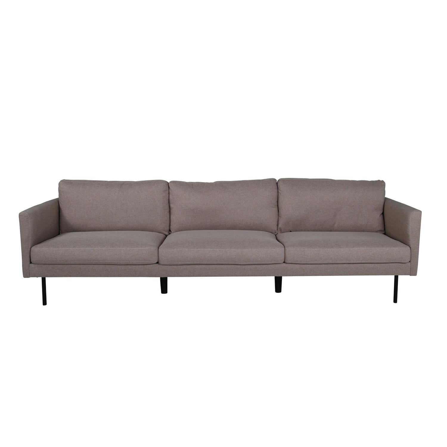 3-Sitzer Sofa Zoom aus Stoff - Braun-3-Sitzer Sofas-Venture Home-le canapé