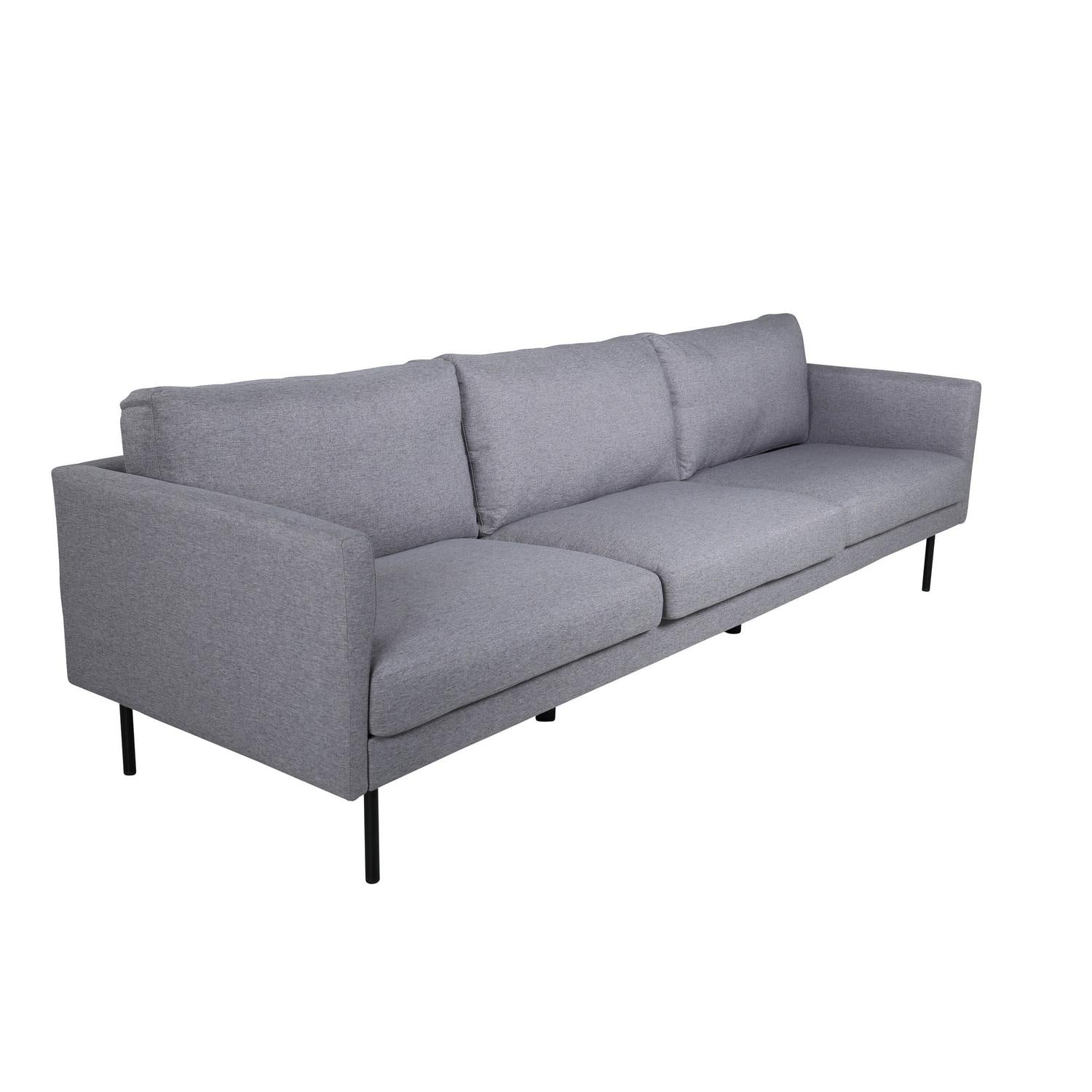 3-Sitzer Sofa Zoom aus Stoff - Grau-3-Sitzer Sofas-Venture Home-le canapé