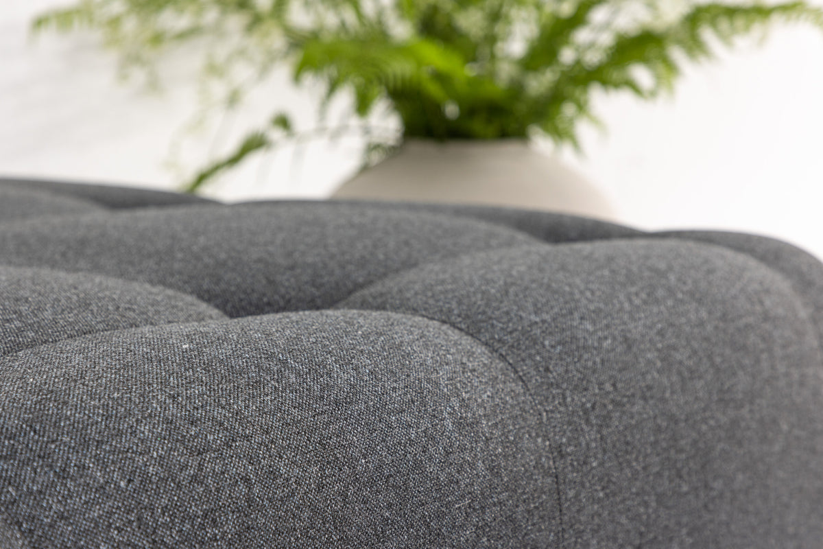 Pouf Turin mehrsitzig - Dunkelgrau - Venture Home - le canapé