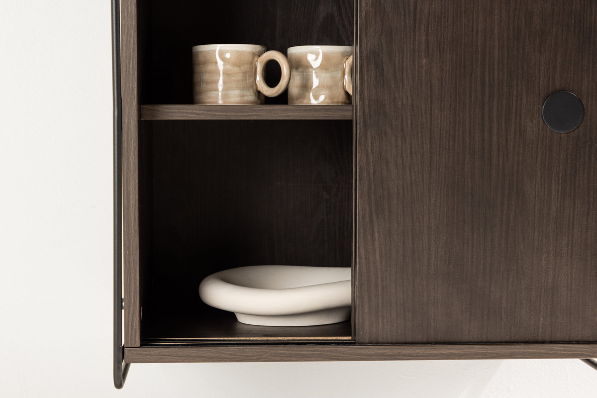 Wandschrank Paris 68cm mit 2 Türen - Mokka - Venture Home - le canapé