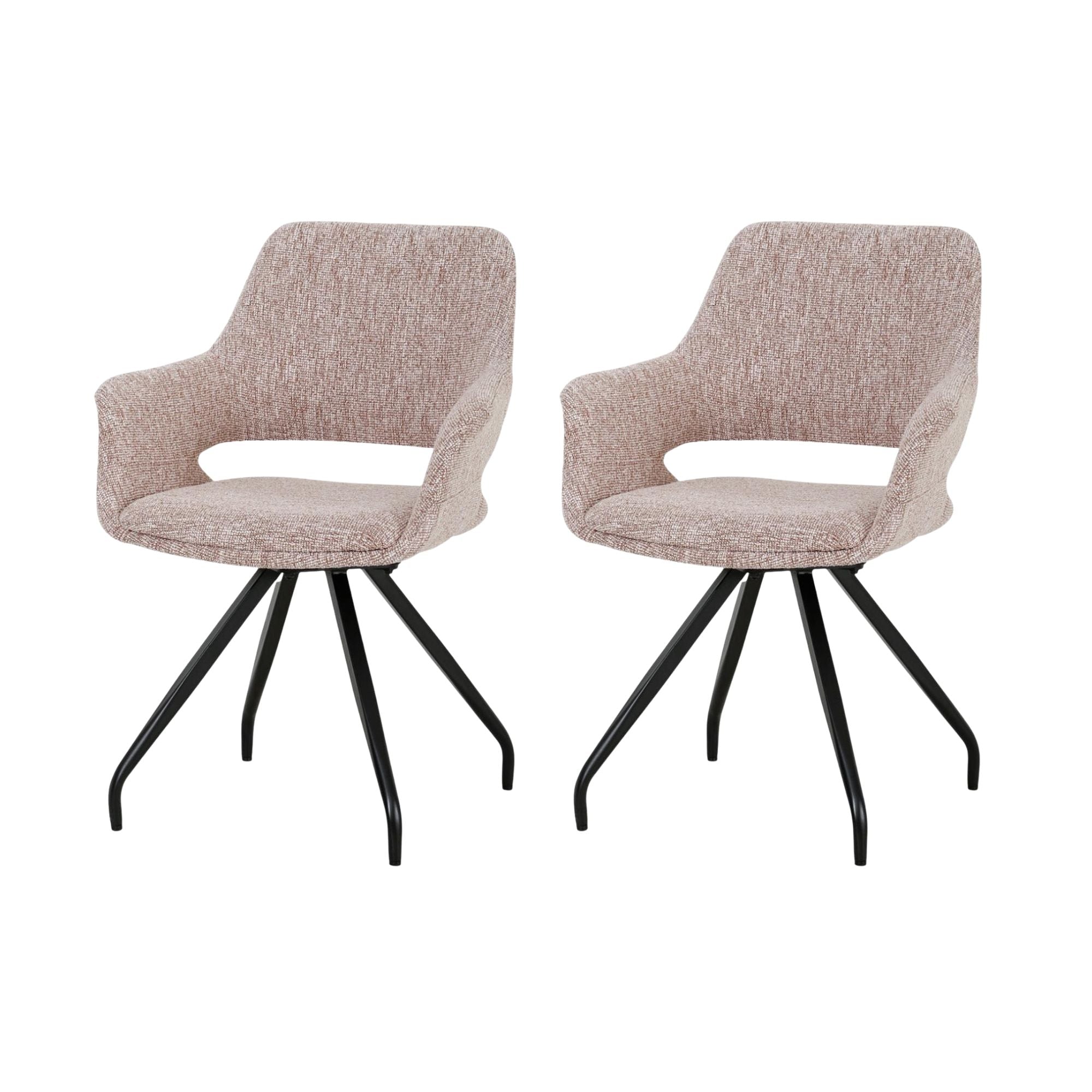 2er-Set Esszimmerstühle Capp - Multicolor