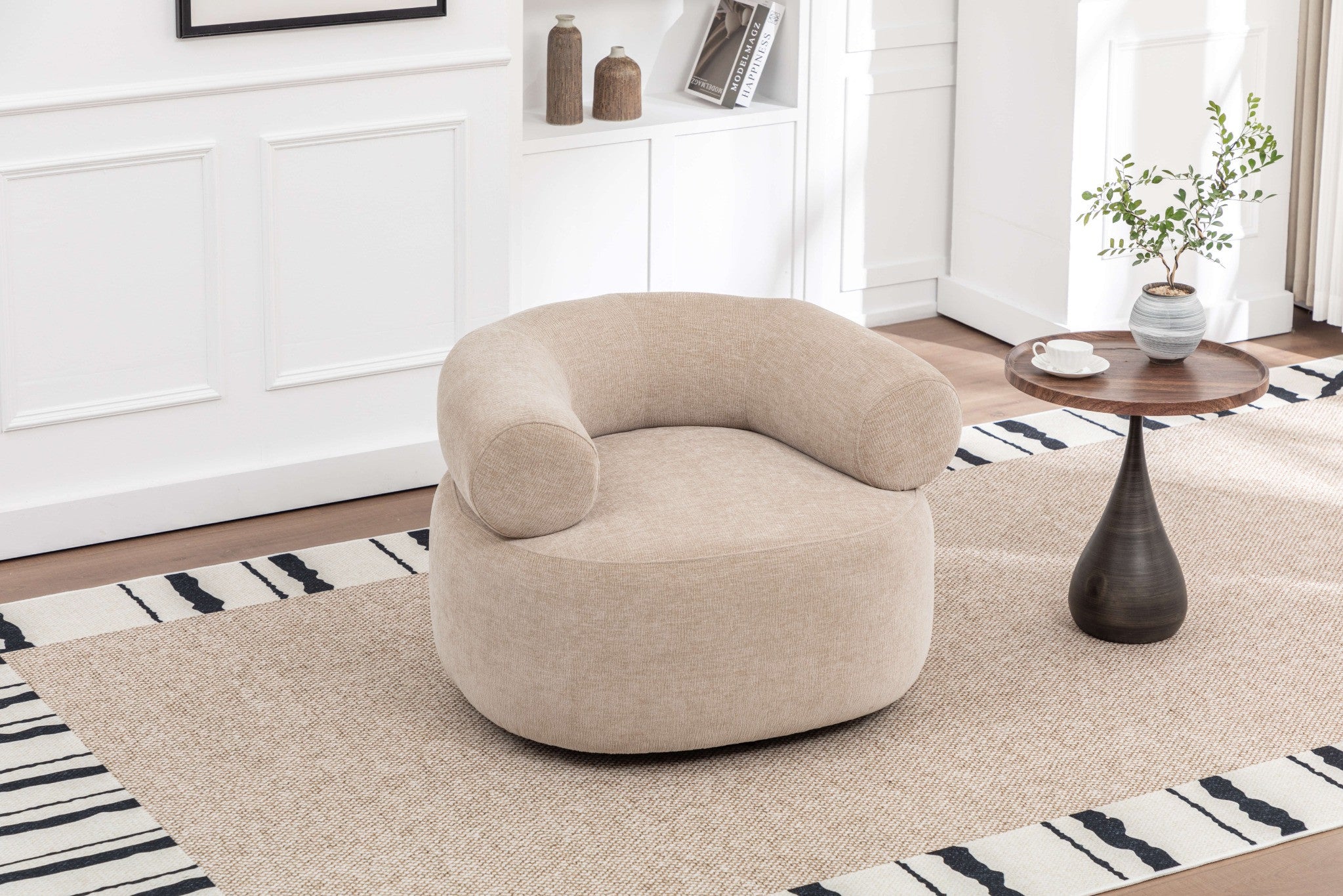 Lounge chair Max swivel - Bronze