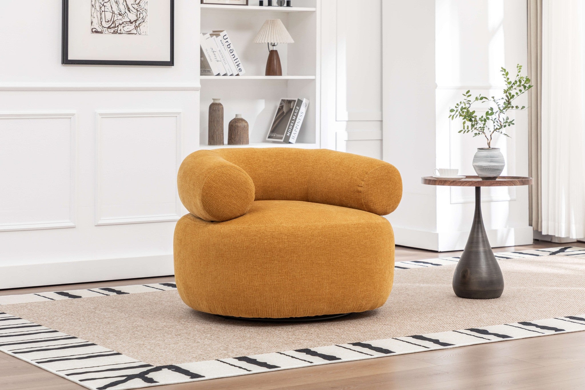 Lounge chair Max swivel - Bronze