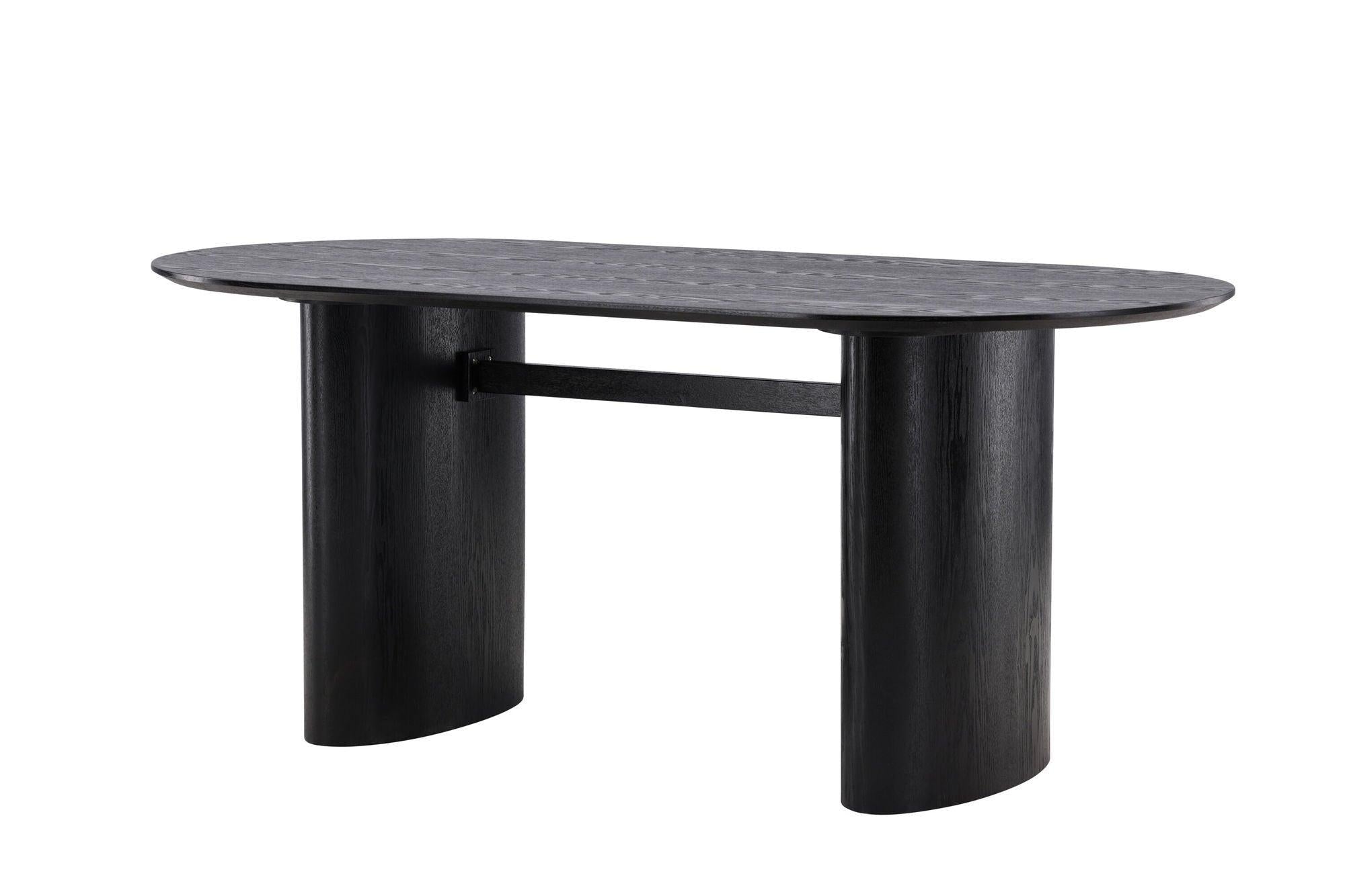 Esstisch Isolde 180*75 - Schwarz-Esstisch Oval-le canapé