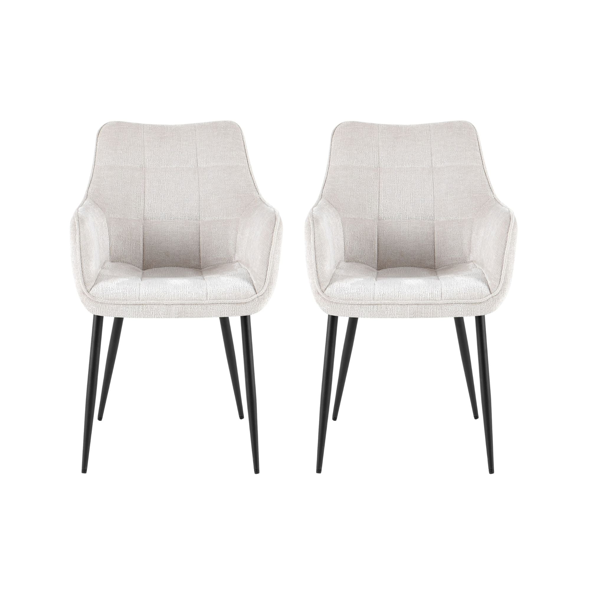 2er-Set Esszimmerstühle Lucille aus Perfect Harmony - Beige
