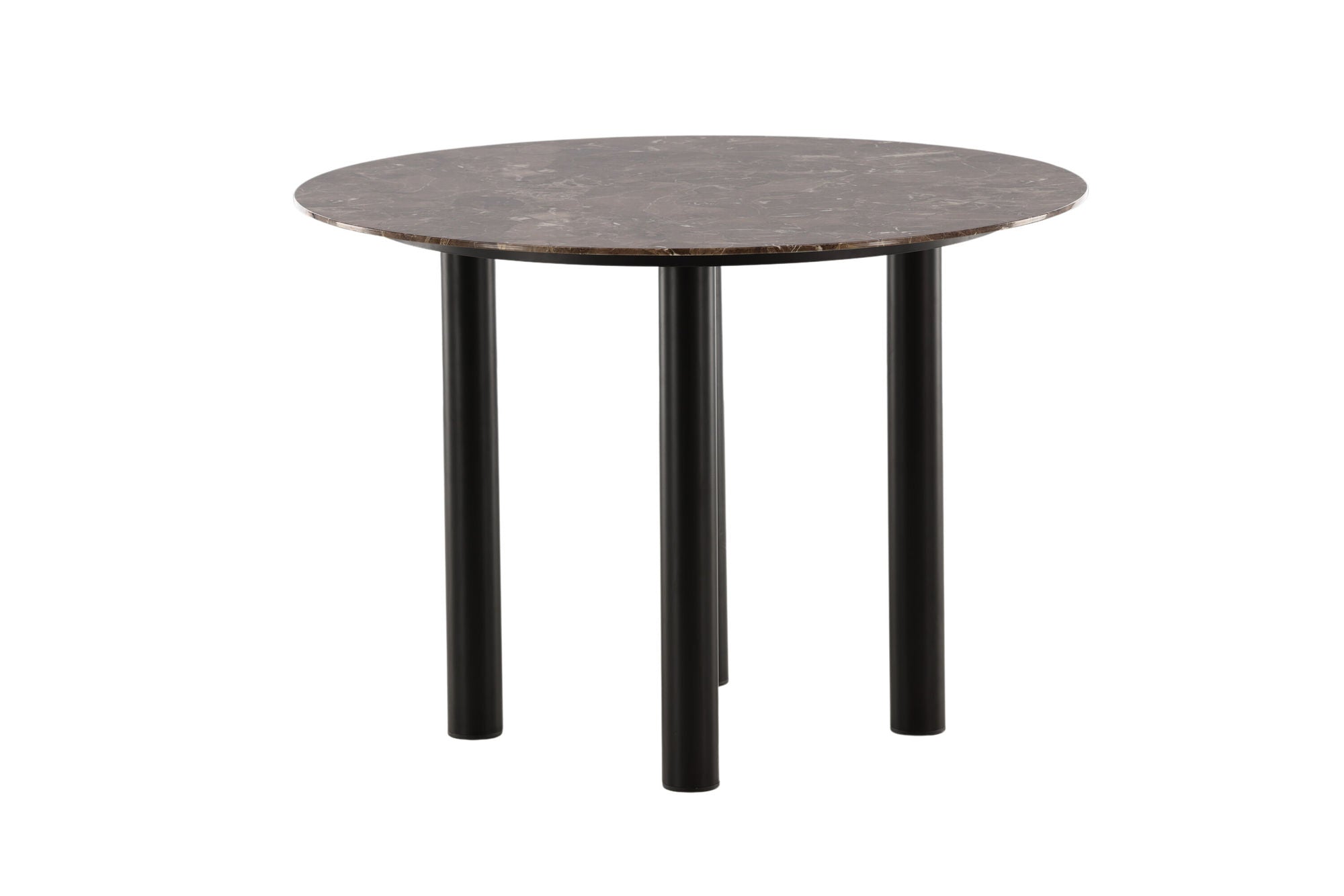 Esstisch Havsten 106cm - Schwarz / Braun in Marmoroptik-Esstisch Rund-le canapé