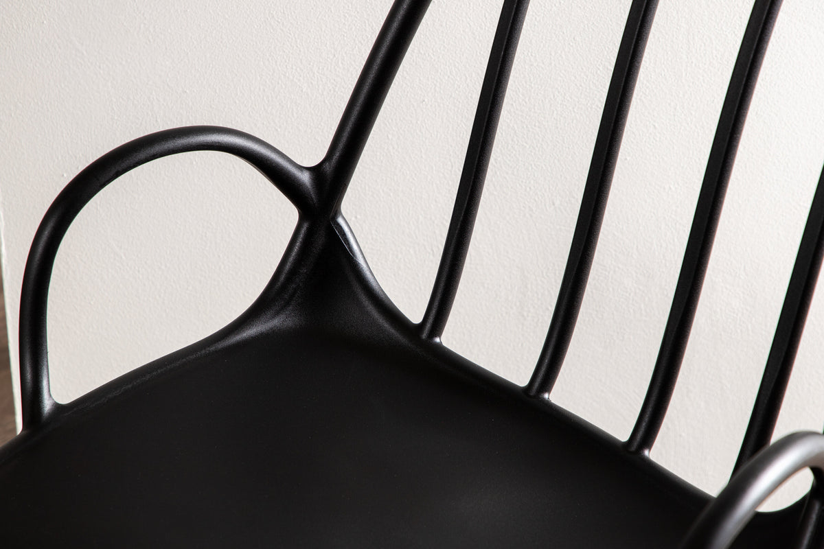 2er-Set Esszimmerstühle Dyrön mit Armlehnen - Schwarz - Venture Home - le canapé