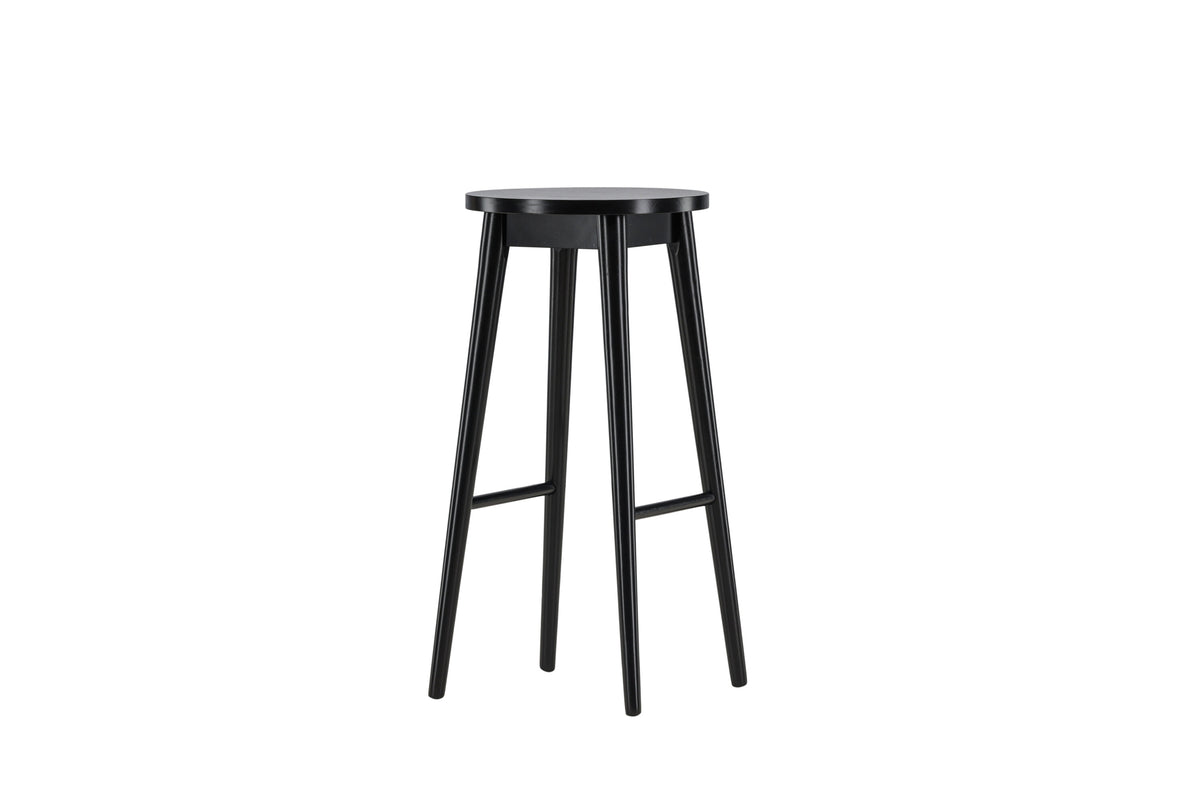 2er-Set Barhocker Mollösand aus Massivholz mit Fußstütze - Schwarz - Venture Home - le canapé
