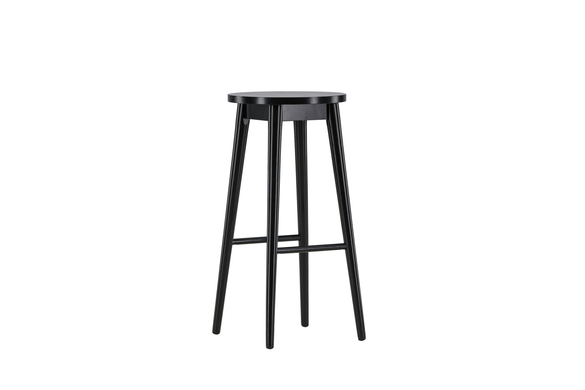 2er-Set Barhocker Mollösand aus Massivholz mit Fußstütze - Schwarz - Venture Home - le canapé