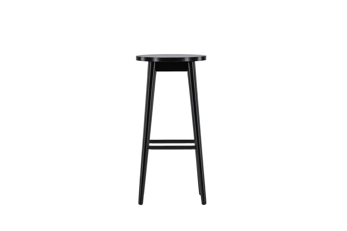 2er-Set Barhocker Mollösand aus Massivholz mit Fußstütze - Schwarz - Venture Home - le canapé