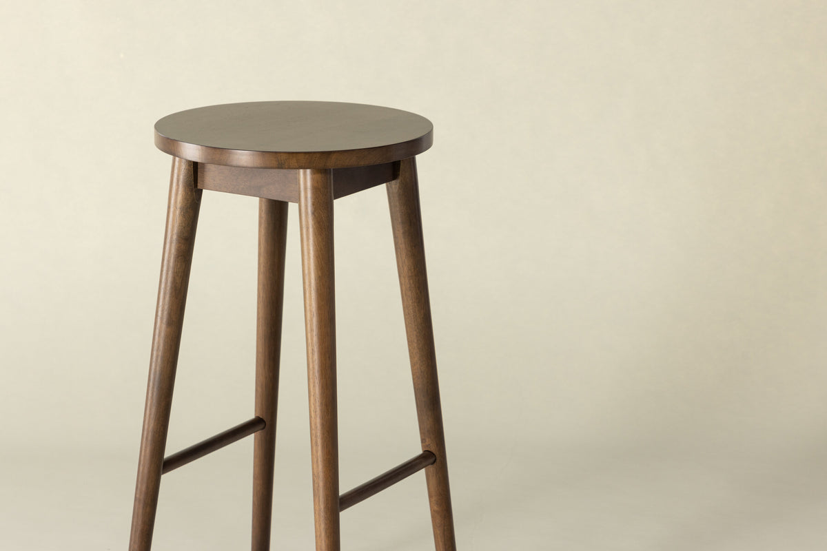 2er-Set Barhocker Mollösand aus Massivholz mit Fußstütze - Mokka - Venture Home - le canapé