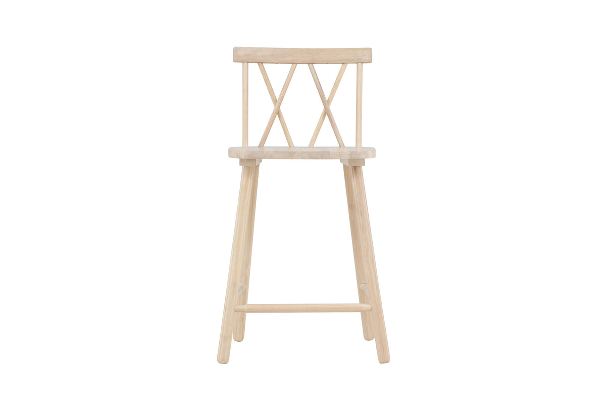 2er-Set Barhocker Mollöström aus Massivholz mit Fußstütze - Venture Home - le canapé