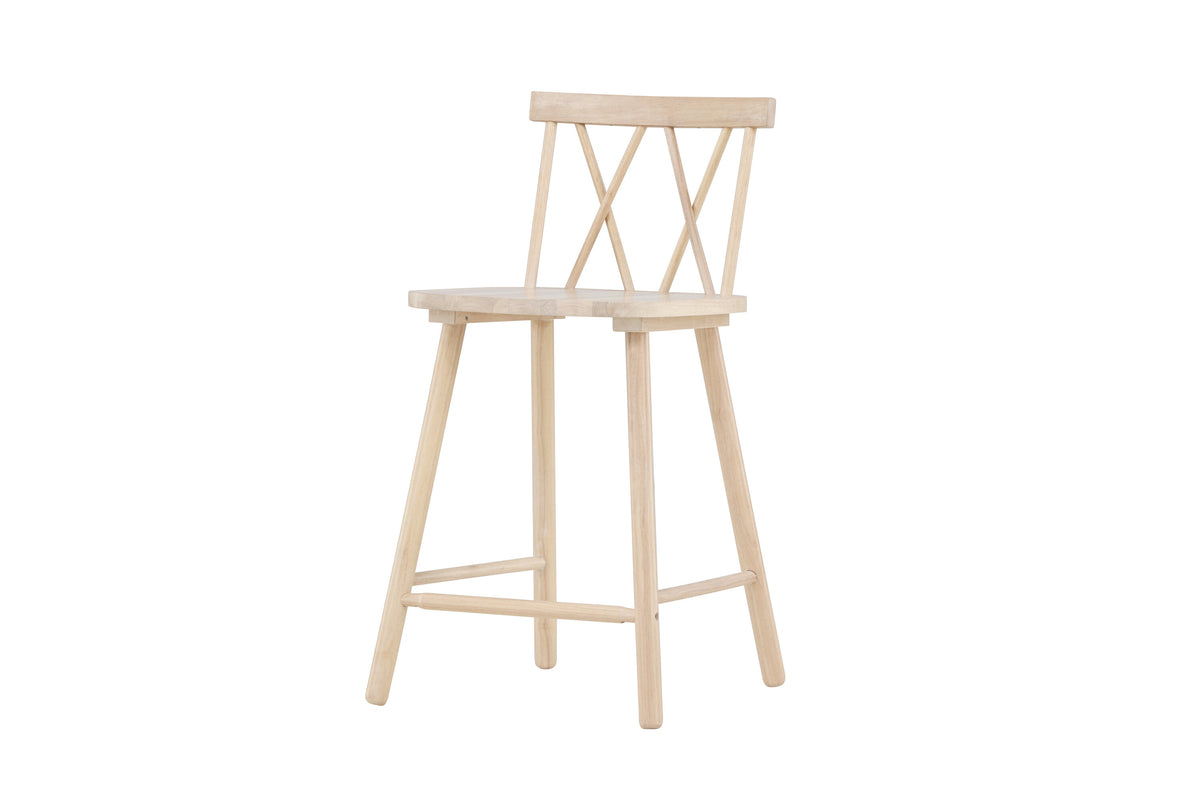 2er-Set Barhocker Mollöström aus Massivholz mit Fußstütze - Venture Home - le canapé
