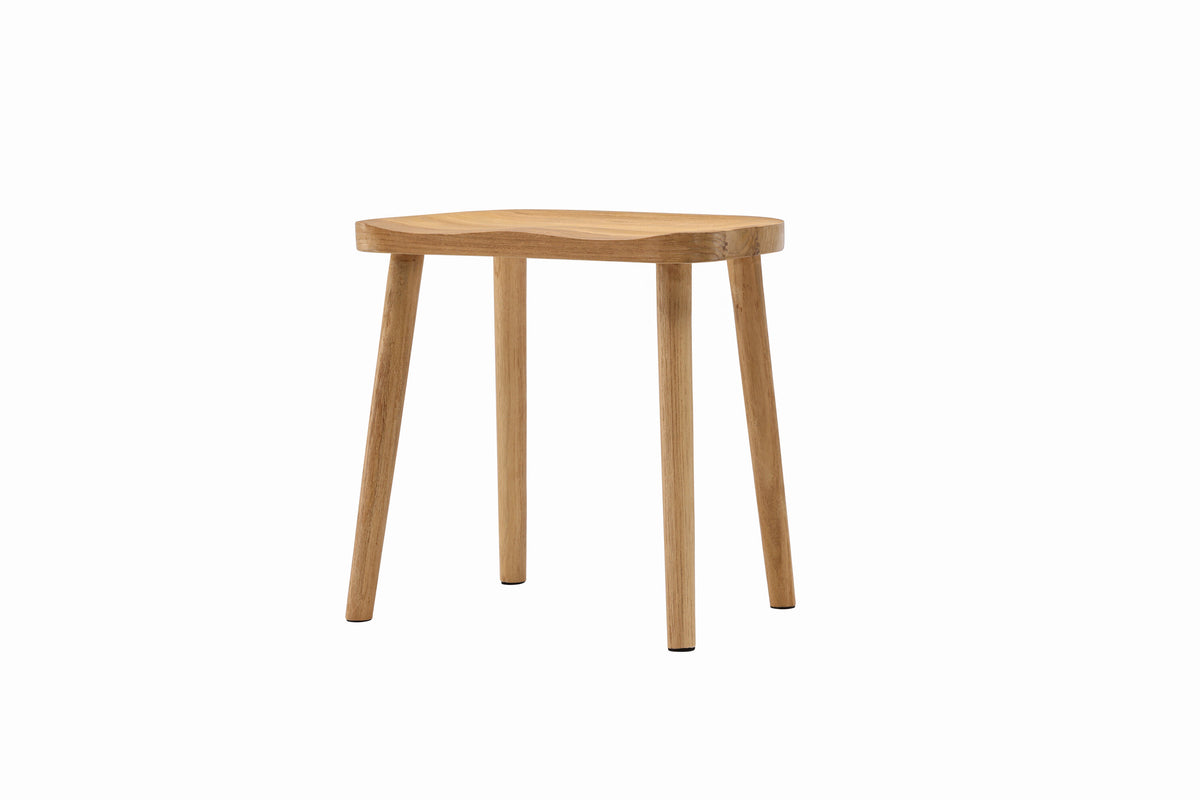 Hocker Orust aus Massivholz - Weiß - Venture Home - le canapé