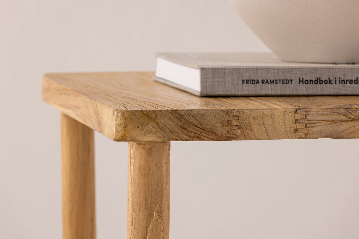 Hocker Noster aus Massivholz - Weiß - Venture Home - le canapé