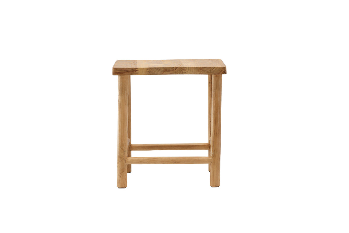 Hocker Noster aus Massivholz - Weiß - Venture Home - le canapé