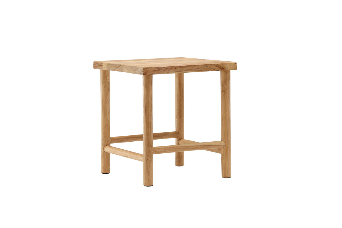 Hocker Noster aus Massivholz - Weiß - Venture Home - le canapé